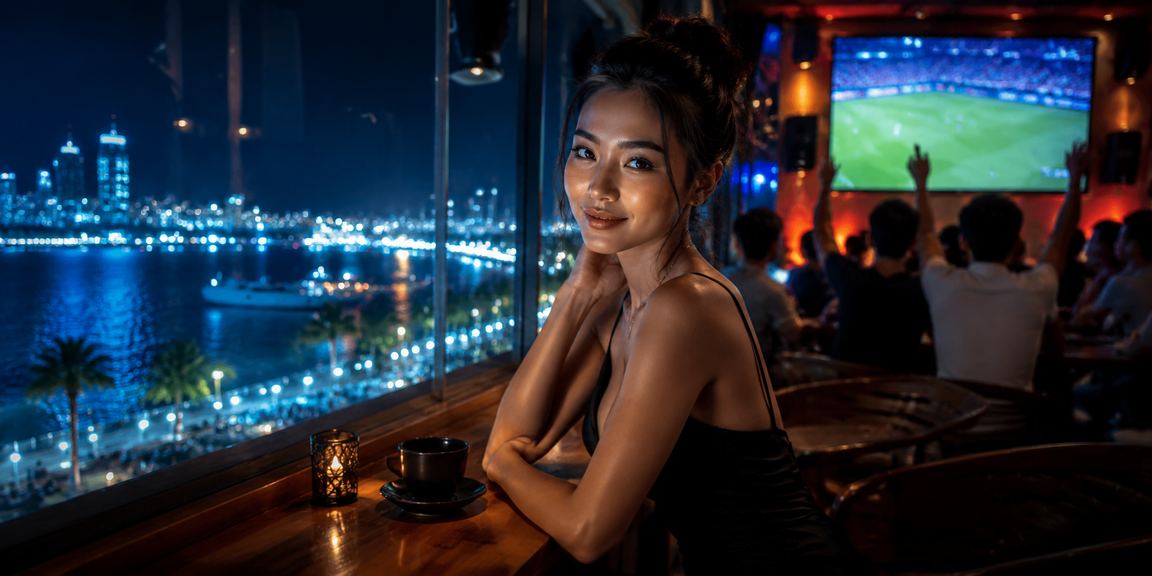 Quán cà phê Nha Trang với người dùng xem thông tin xổ số trên mobile